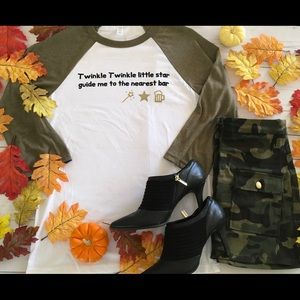 Unisex Graphic Design Baseball TShirt